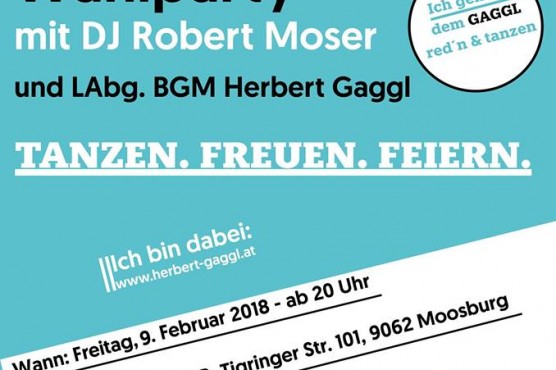 Wahlparty mit DJ Robert Moser