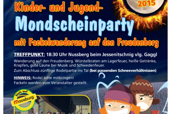 Kinder und Jugend Mondscheinparty mit Fackelwanderung auf den Freudenberg